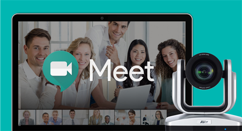 Google Meet button